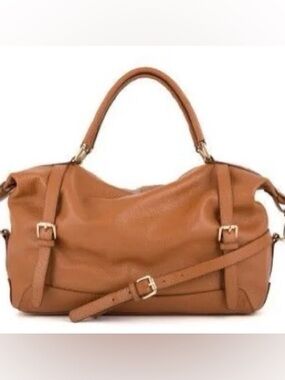 Ora Delphine Cognac Tan Hobo Shoulder Bag